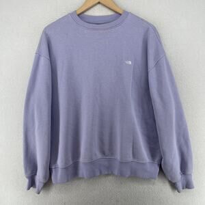 THE NORTH FACE Sweatshirt Mens S Evolution Simple Dome Oversized Fleece Purple